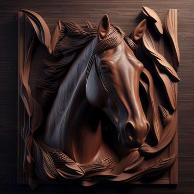 3D model Aniline horse famous animal (STL)