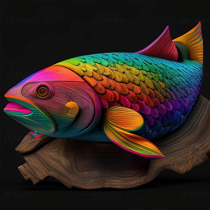 3D модель Радужная меланотеническая рыба Маккаллоха (STL)