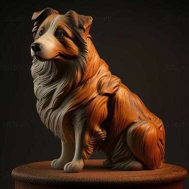 3D model English Shepherd dog (STL)