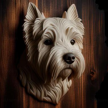 3D model WeHighland White Terrier dog (STL)