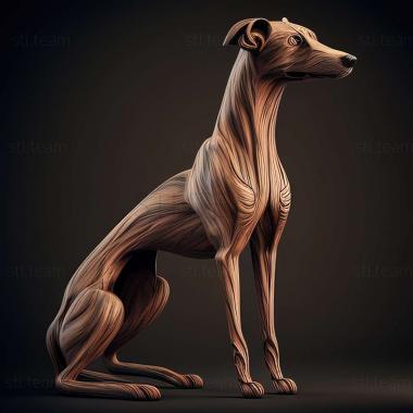 3D модель Венгерская борзая собака (STL)