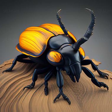 3D model Nicrophorus nigricornis (STL)