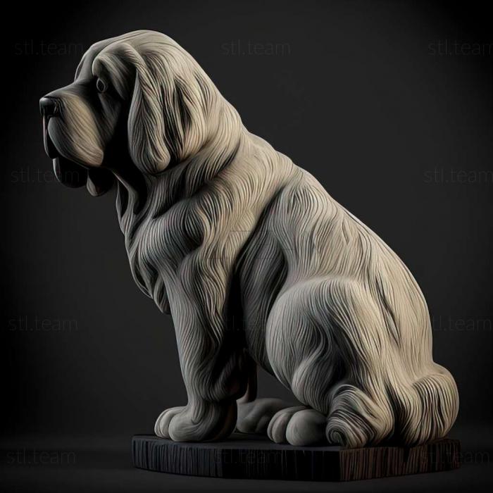 3D model Pyrenean Mastiff dog (STL)