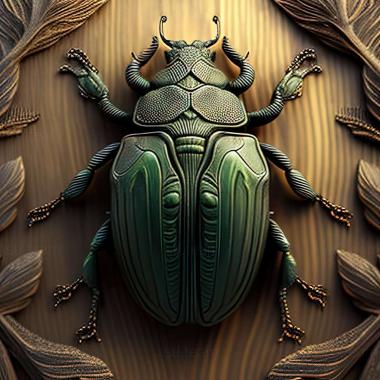 3D model Onthophagus verticicornis (STL)