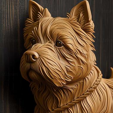 3D model Norwich Terrier dog (STL)