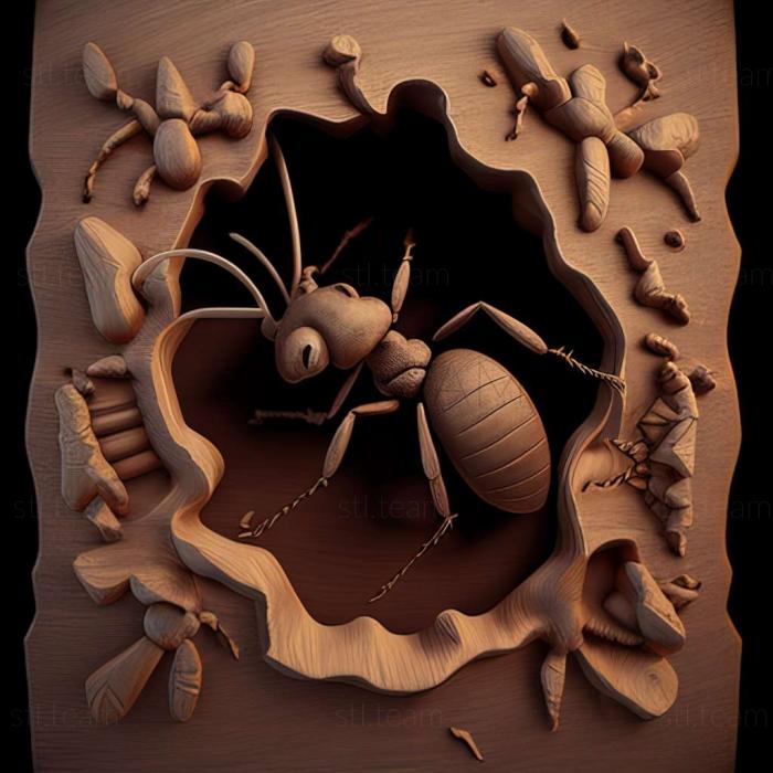 3D модель Pheidole glomericeps (STL)