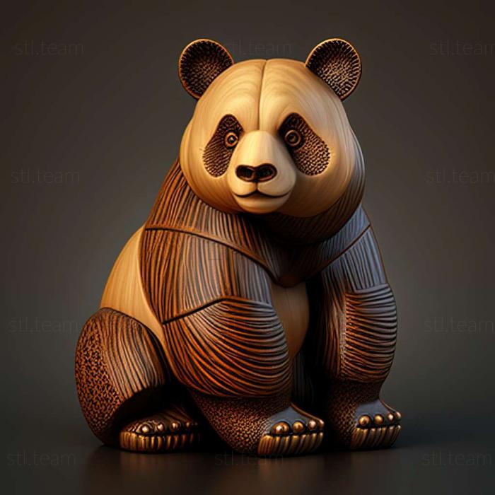 3D model Lin Lin big panda famous animal (STL)