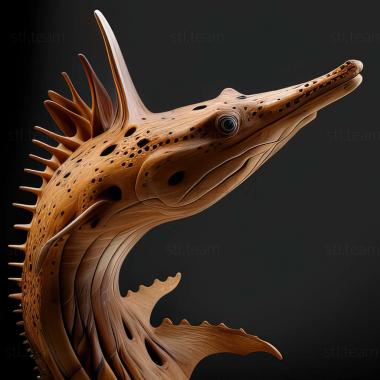 3D model Gymnothorax maderensis (STL)