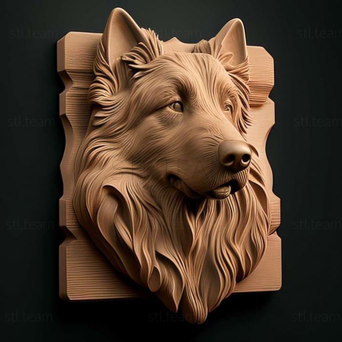 3D model The Bergamian Shepherd dog (STL)