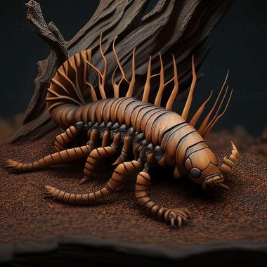 3D model Scolopendra galapagoensis (STL)