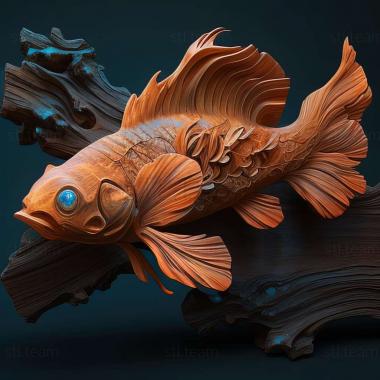 3D model Colombian hifessobricon fish (STL)