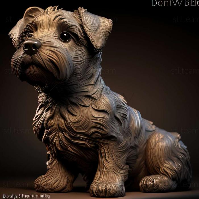 3D model Dandy Dinmont Terrier dog (STL)