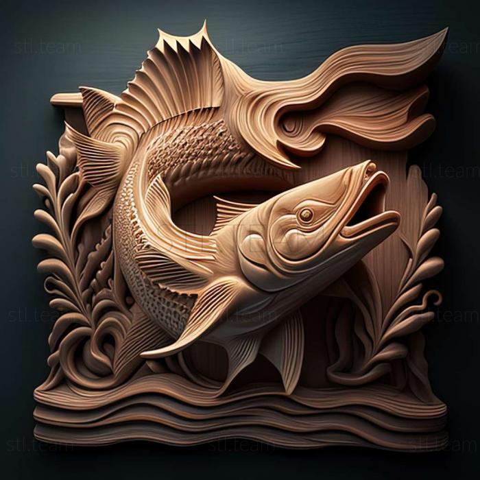 3D модель Елегантна риба сом (STL)