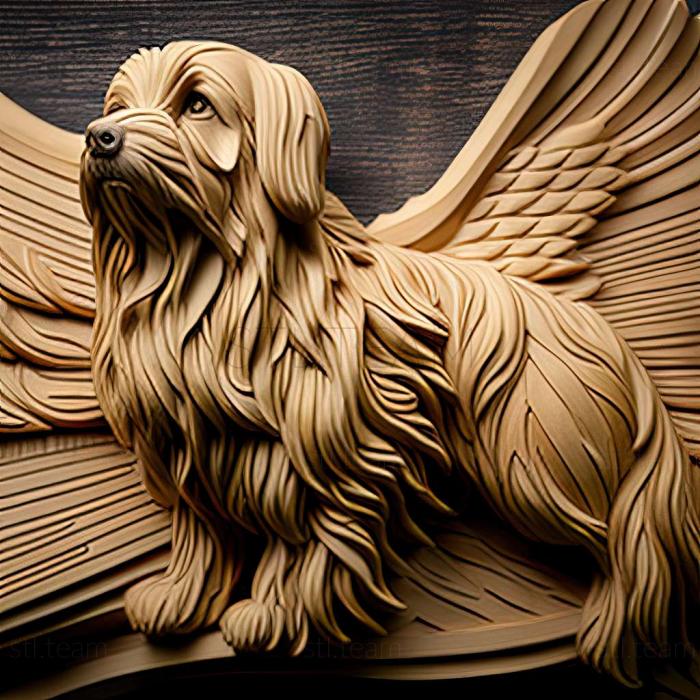 3D model Medium Vendean Griffon dog (STL)