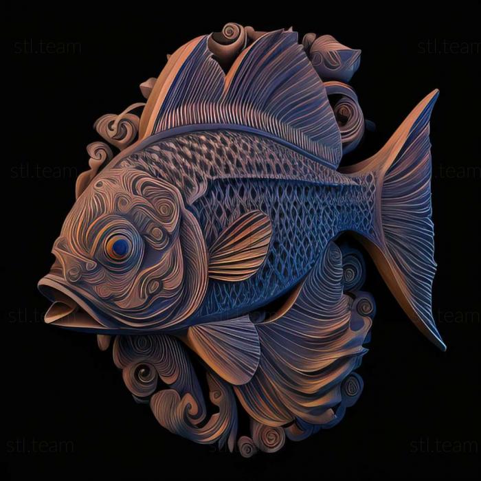 Animals Masked yulidochrome fish