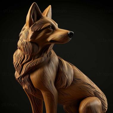 3D model The Wolf dog of Sarlos dog (STL)