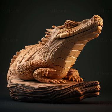 3D model Saturn alligator famous animal (STL)