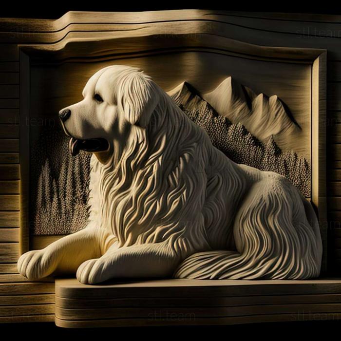 3D model Pyrenean Mountain dog (STL)