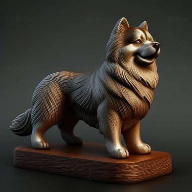 3D model Alaskan Malamute dog (STL)