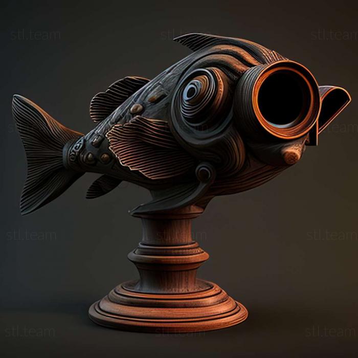 Animals Black fish telescope