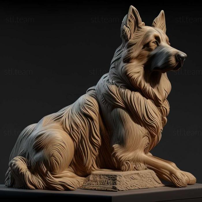 3D model Maremmo Abruzzi Shepherd dog (STL)