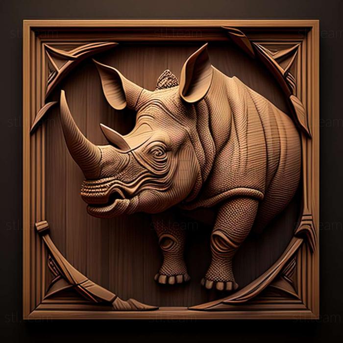 3D model Nola rhinoceros famous animal (STL)