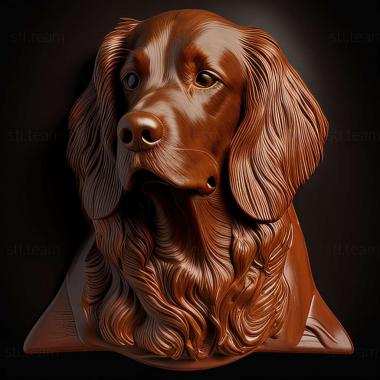 3D model Picardy Spaniel dog (STL)