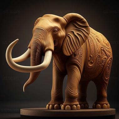 3D модель Mammuthus subplanifrons (STL)