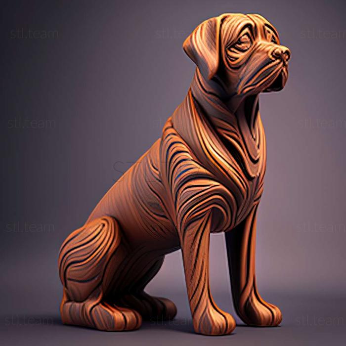 3D модель Собака-покровитель знаменита тварина (STL)