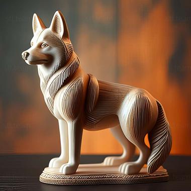 3D model Karelian husky dog (STL)