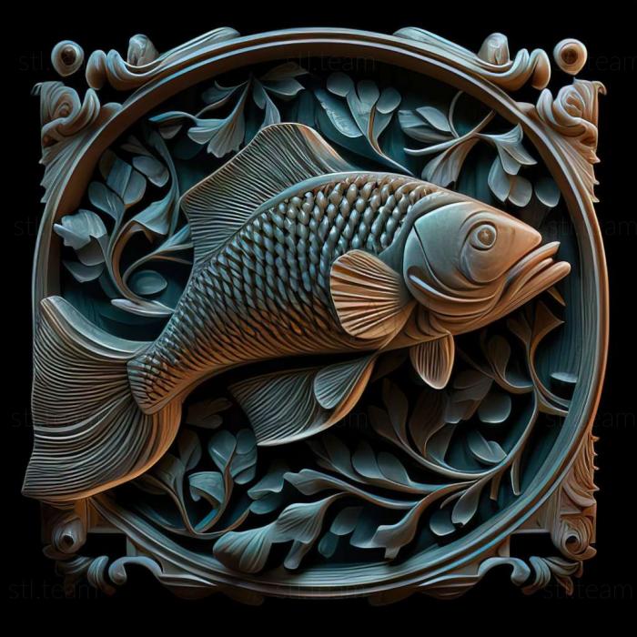 3D модель Лондонская рыба шубункин (STL)
