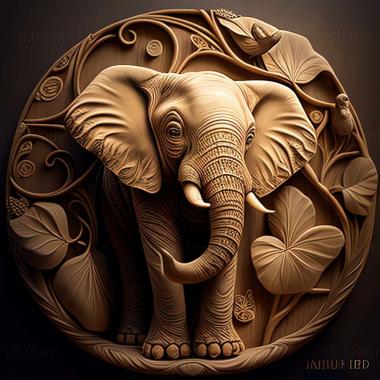 3D модель Слон из Дамбо (STL)