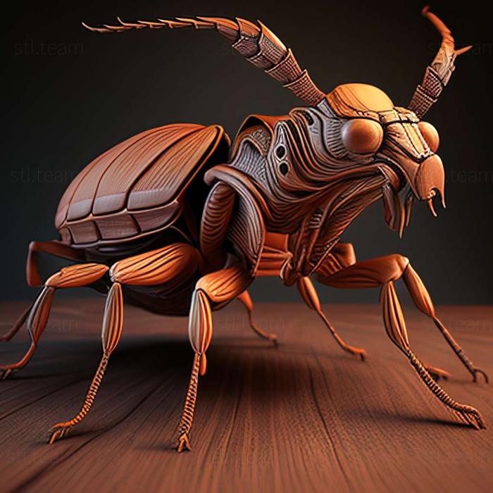 3D модель Neoplocaederus viridipennis (STL)