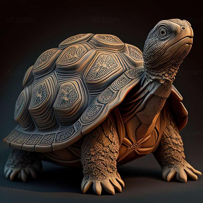 3D модель Відома тварина черепаха Гаррієт (STL)