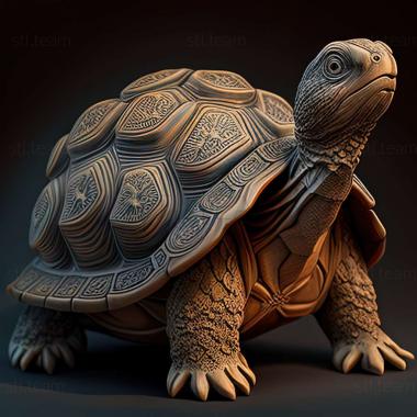 3D model Harriet turtle famous animal (STL)