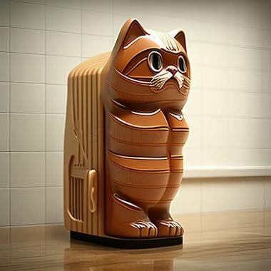 3D model Pittsburgh refrigerator cat (STL)