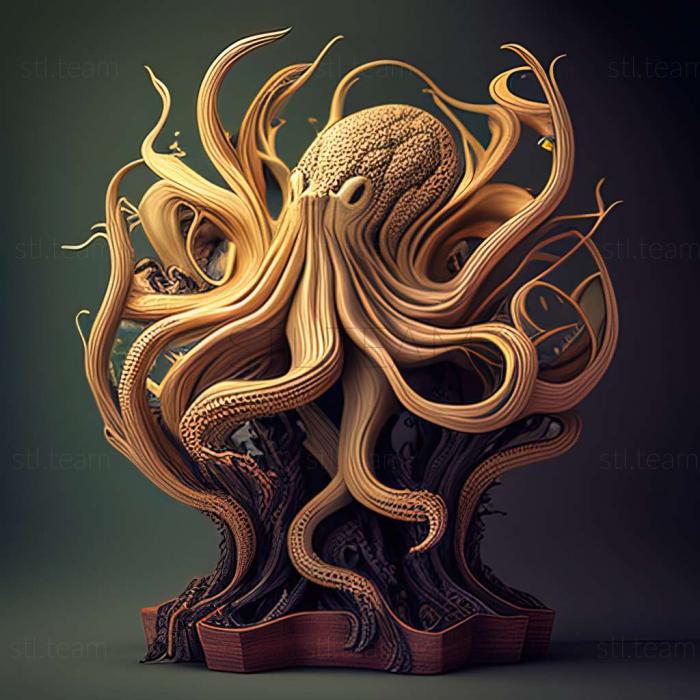 3D model Gymnura tentaculata (STL)