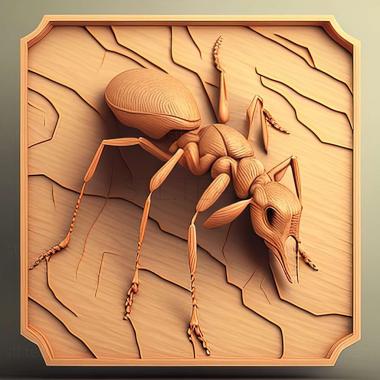 3D model Trichomyrmex scabriceps (STL)