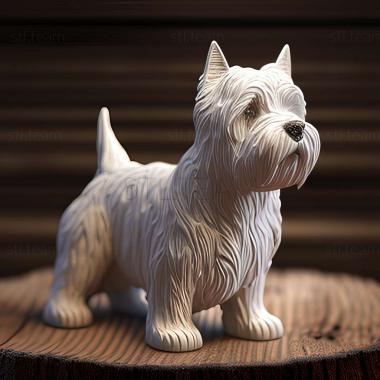 3D модель WeHighland White Terrier собака (STL)