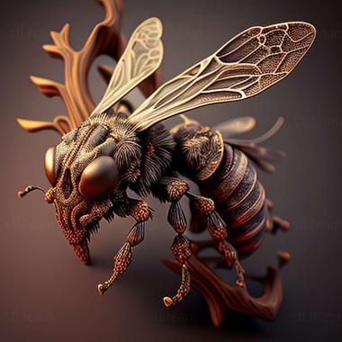 3D модель Lasioglossum achilleae (STL)