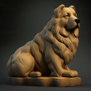 3D model South Russian Shepherd dog (STL)