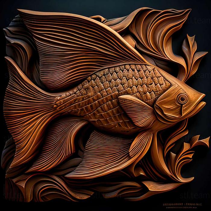 3D модель Флоридская рыба Джорданелла (STL)