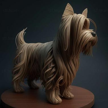 3D model Hungarian wire  haired goat dog (STL)