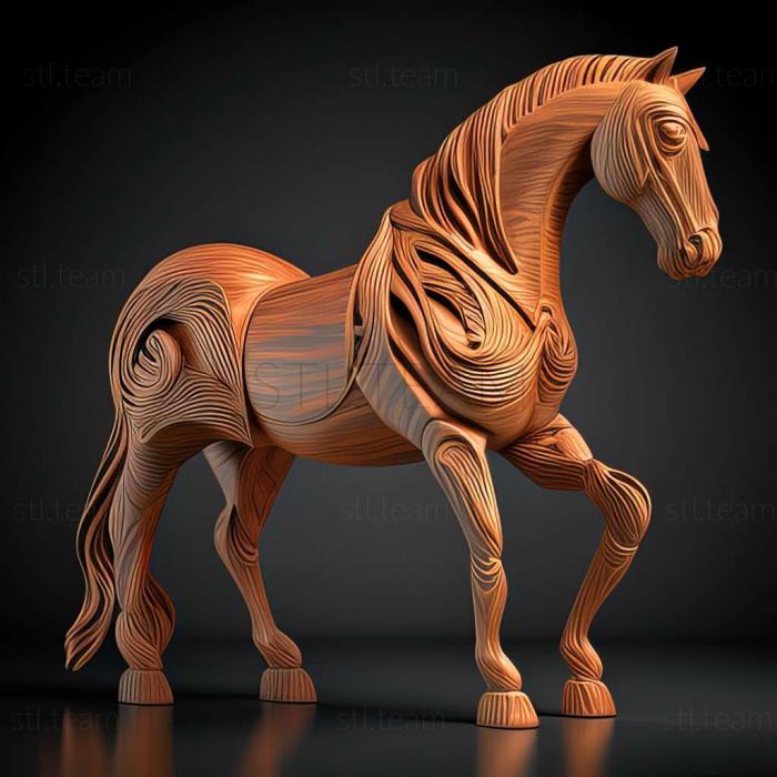 3D model Kashmir horse famous animal (STL)