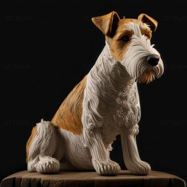 3D модель Собака породи жорсткошерстий фокстерєр (STL)