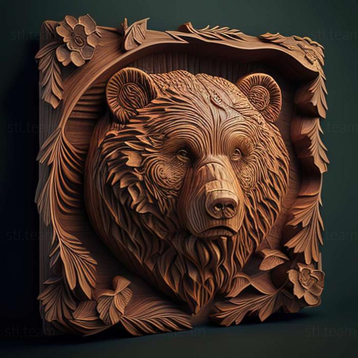 3D model Senya bear famous animal (STL)