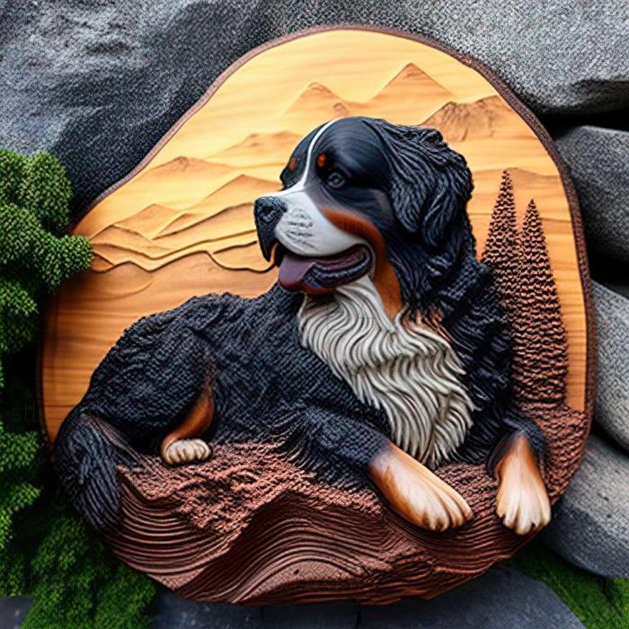 Animals Bernese Mountain dog