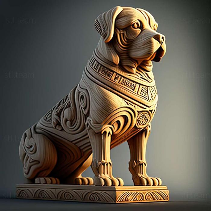 3D model Bulgarian barracks dog (STL)