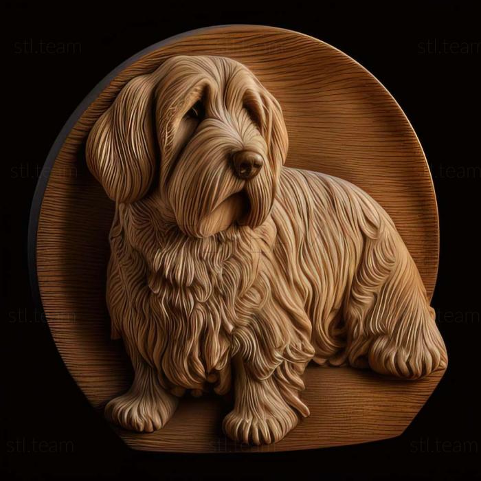 3D model Small Vendean Basset Griffon dog (STL)