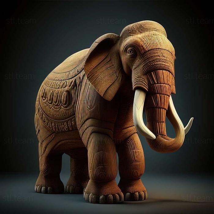 3D модель Мамонт Люба відома тварина (STL)